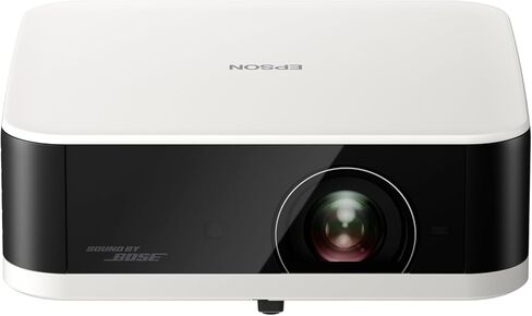 Epson Lifestudio Pop Plus 4K PRO-UHD Personal Lifestyle Projector, 700 Lumens of Color and White Brightness, Sound by Bose, Google TV, 3-Chip 3LCD Triple Core Engine, Projection Studio App — Black in Saudi Arabia