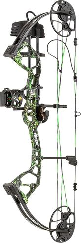 Bear Archery Royale جاهز للصيد حزمة القوس المركب للبالغين والشباب، طول السحب 12 بوصة - 27 بوصة، وزن السحب 5-50 رطل، ما يصل إلى 290 إطارًا في الثانية، الأطراف مصنوعة في الولايات المتحدة الأمريكية، ضمان محدود مدى الحياة in Kuwait