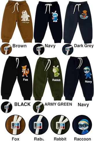 Baby Boys' Toddler 6-Pack Jogger Pants in Saudi Arabia