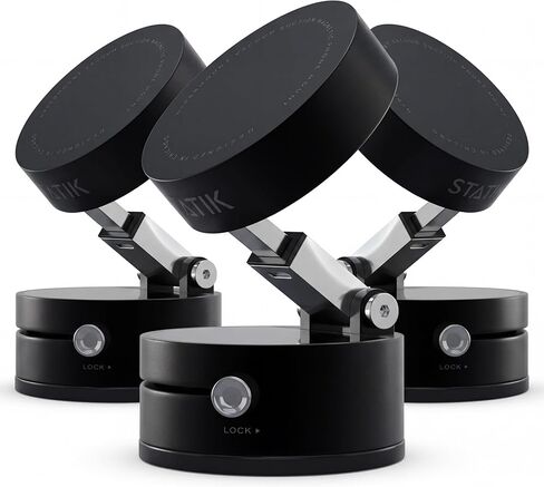 Statik HyperMount®(Gen 2) حامل هاتف مفرغ - حامل هاتف مغناطيسي، حامل هاتف سيارة بختم مفرغ، يستخدم على أي سطح، متوافق مع Apple MagSafe والحلقات المغناطيسية المضمنة لأجهزة Android in Kuwait