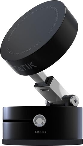 Statik HyperMount®(Gen 2) حامل هاتف مفرغ - حامل هاتف مغناطيسي، حامل هاتف سيارة بختم مفرغ، يستخدم على أي سطح، متوافق مع Apple MagSafe والحلقات المغناطيسية المضمنة لأجهزة Android in Saudi Arabia
