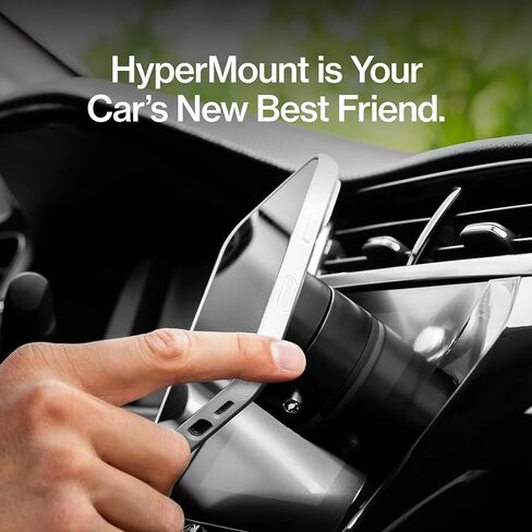 Statik HyperMount®(Gen 2) حامل هاتف مفرغ - حامل هاتف مغناطيسي، حامل هاتف سيارة بختم مفرغ، يستخدم على أي سطح، متوافق مع Apple MagSafe والحلقات المغناطيسية المضمنة لأجهزة Android in Kuwait