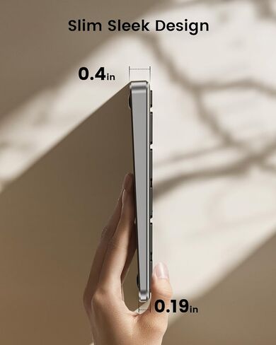 ProtoArc Backlit Wireless Keyboard for Mac, K110-A Aluminum Full Size Ultra Slim Bluetooth Keyboard, Multi-Device, Low Profile, Fluid Quiet Typing, Rechargeable, for MacBook Pro/Air, iPad - Space Gray in Saudi Arabia