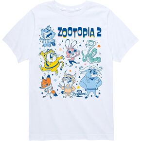Disney Zootopia 2 - Cute Nick, Judy, and Friends - Toddler Short Sleeve Graphic T-Shirt in Kuwait