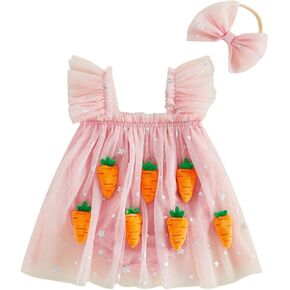 Baby Girl Valentines Pink Tutu Dress Hearts Embroidery Romper Tulle Bodysuit Bow Cute Infant Birthday Wedding Party in Kuwait