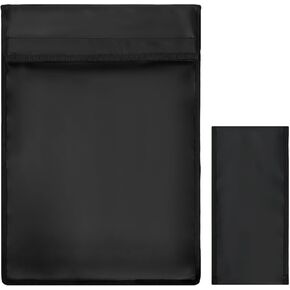 Faraday Bags, Dark Waterproof Anti-Tracking Faraday Pouch for Car Keys and Laptops and Tablets and Phones, 2 Packs RFID Signal Blocking Bag with Shoulder Strap, Black in Saudi Arabia