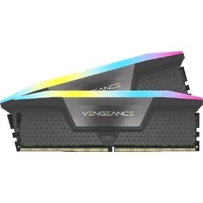 مجموعة ذاكرة الوصول العشوائي المكتبية CORSAIR Vengeance RGB DDR5 32GB (2x16GB) 6000MHz CL36 - متوافق مع AMD Expo وIntel XMP 3.0 - رمادي in Kuwait