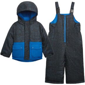 Carter's Baby Boys' Heavyweight 2-Piece Skisuit Snowsuit, Midnight Cobalt Blue, 12 Months in Kuwait