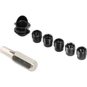 Compound Bow Peep Sight, Replaceable Inner Core Durable Archery Hooded Sight Cover Kit Lightweight 6X 8X Clarifying Lens CNC Machined for Hunting (Black) in Saudi Arabia