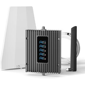 معزز الهاتف الخلوي للمنزل، يغطي مساحة تصل إلى 3000 قدم مربع. قدم، مراقب إشارة الوقت الحقيقي، تعزيز 5G 4G LTE لجميع شركات النقل الأمريكية، معزز إشارة الخلية المعتمدة من لجنة الاتصالات الفيدرالية (FCC) in Kuwait