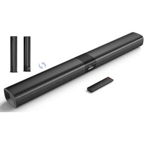 Saiyin Sound Bar for Smart TV, Detachable Soundbar TV Speaker with Bluetooth/ARC/Optical/AUX Input, Super Diaphragm Driver and 3 Preset Sound Effects for TV/PC/Projector. in Saudi Arabia