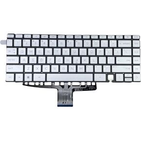 New Replacement Keyboard with Screwdriver US Layout for HP Spectre x360 14-EA 14-EB 14-AE Silver Backlit Laptop Keyboard in Kuwait