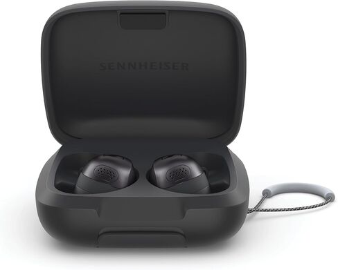 Sennheiser Momentum Sport - Earbuds with Sport Sound Tuning and Adaptive ANC, Secure Fit, 24-Hour Battery Life, Fitness Tracker for Body, Black in Saudi Arabia