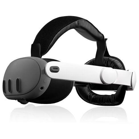 حزام رأس Calycal VR متوافق مع Meta Quest 3/3S، بطارية شحن سريعة 8000 مللي أمبير في الساعة وتوسيع صوت 3.5 مم/USB-C، تصميم سريع الفك قابل للفصل للألعاب والواقع الافتراضي in Kuwait