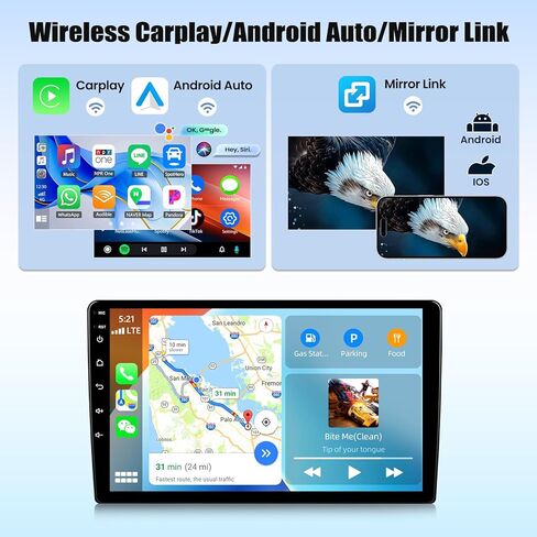8 Core Qualcomm 4G+64G for Hyundai Elantra 2016-2018 Android 15 Car Stereo Radio with Wireless CarPlay Android Auto, 9"1280 * 720P IPS Touchscreen, Bluetooth5.1, GPS, Dual-Band WiFi, AHD Rear Camera in Saudi Arabia