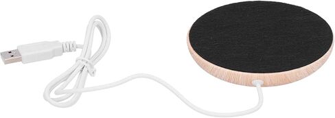 Zerodis Wood Pattern USB Heater Pad Beverage Warmers Cup Warmer Mat 176F Safe Portable Coaster for Coffee and Tea Lovers Wood Pattern USB Heater Pad Fast Heating Kitchen in Kuwait