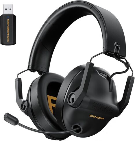 سماعة ألعاب لاسلكية SG600 لأجهزة الكمبيوتر الشخصية، PS5، PS4، الكمبيوتر المحمول، Mac، نينتندو سويتش، 2.4 جيجا هرتز وبلوتوث 5.3 سماعات رأس للألعاب مع ميكروفون إلغاء الضوضاء، صوت ستيريو، بطارية 70+ساعة، زمن الوصول 15 مللي ثانية in Saudi Arabia
