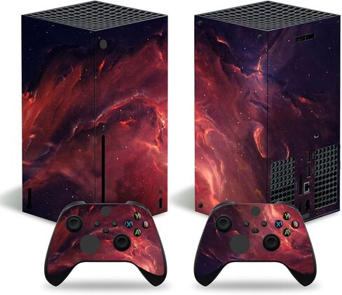 ملصق جلدي لجهاز Xbox Series X، غطاء واقٍ ملتف من الفينيل متوافق مع وحدة التحكم ووحدة التحكم اللاسلكية (رمادي) in Kuwait