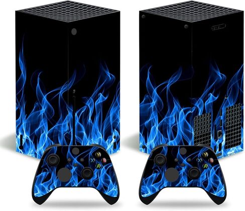 ملصق جلدي لجهاز Xbox Series X، غطاء واقٍ ملتف من الفينيل متوافق مع وحدة التحكم ووحدة التحكم اللاسلكية (رمادي) in Kuwait