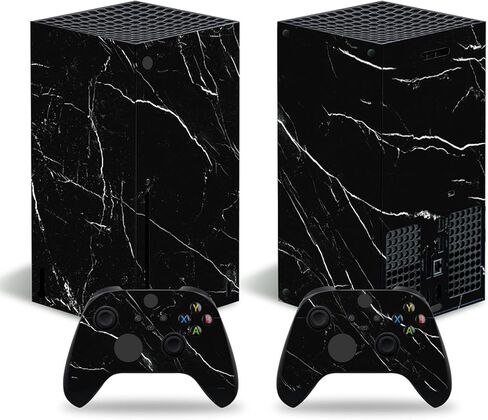 ملصق جلدي لجهاز Xbox Series X، غطاء واقٍ ملتف من الفينيل متوافق مع وحدة التحكم ووحدة التحكم اللاسلكية (رمادي) in Kuwait