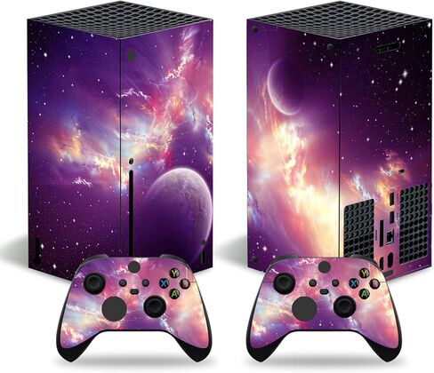 ملصق جلدي لجهاز Xbox Series X، غطاء واقٍ ملتف من الفينيل متوافق مع وحدة التحكم ووحدة التحكم اللاسلكية (رمادي) in Kuwait