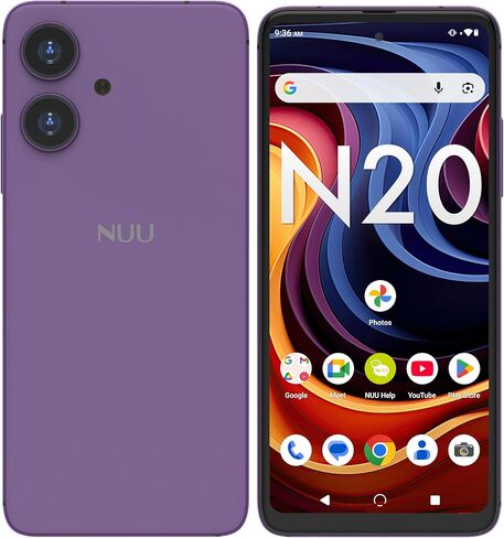 NUU N20 كاميرا أساسية واسعة الزاوية للهاتف الخلوي ثنائي الشريحة (أزرق) in Kuwait