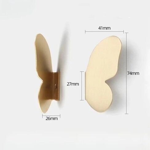 Drawer Furniture Handles Butterfly Shaped Decorative Pulls for Cabinets Dressers Storage Boxes(Left-1Pc) in Saudi Arabia
