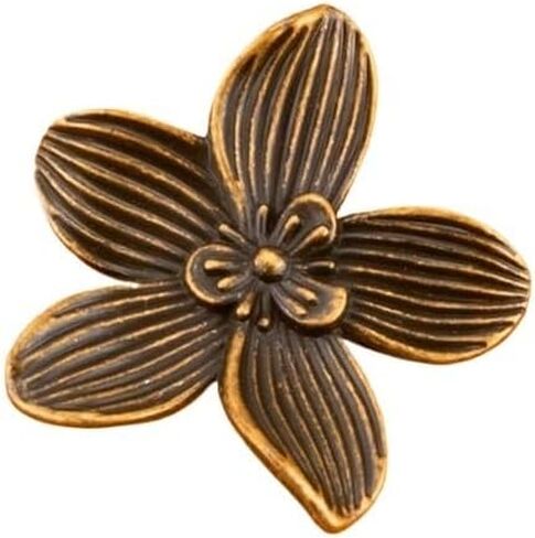 Flower Zinc Alloy Drawer Gold Knob Furniture Hardware Kitchen Cabinet Vintage Bronze Pull Handle(6149-Antique) in Saudi Arabia