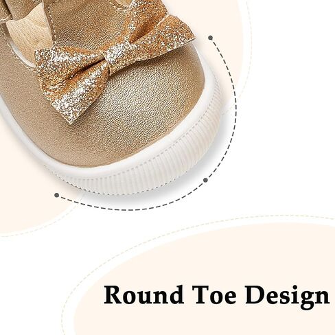 Kiderence Baby Girls Prewalker Mary Jane Flats Bowknot Princess Dress Shoes (Infant/Toddler) in Saudi Arabia