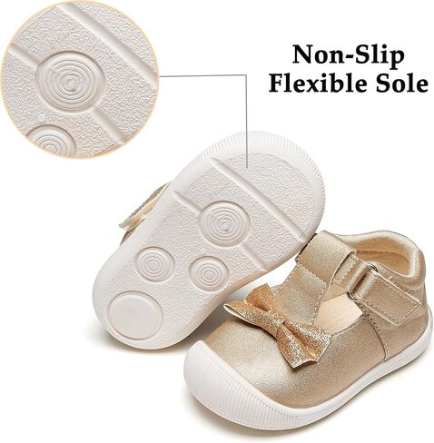 Kiderence Baby Girls Prewalker Mary Jane Flats Bowknot Princess Dress Shoes (Infant/Toddler) in Saudi Arabia