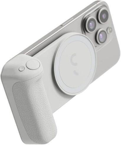 ShiftCam SnapGrip Essential - قبضة كاميرا هاتف مغناطيسية مع زر إغلاق لاسلكي وقاعدة للطاولة - متوافقة مع iPhone وAndroid - منتصف الليل in Kuwait
