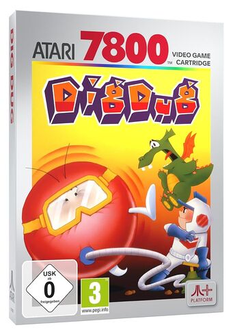 DIG DUG (متوافق مع أنظمة ألعاب الفيديو Atari 2600+ وAtari 7800+ وAtari 7800) in Kuwait