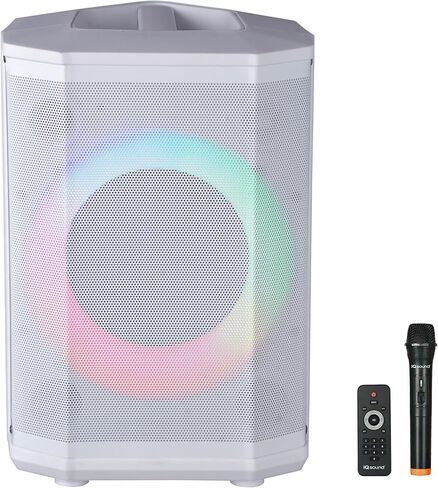 Supersonic IQ Sound IQ-6708DJBT Portable Bluetooth Speaker- Unleash Powerful Sound, Dazzling Light Show, Tiltable Audio Enhancement, USB/SD/AUX Input, TWS, and FM Radio (8 inch) in Saudi Arabia