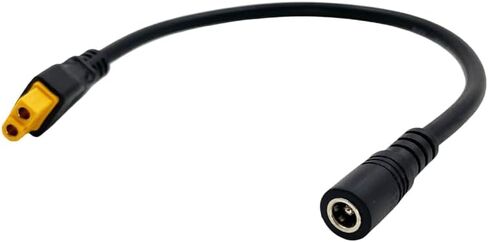 كابل DC5521 ذكر إلى XT60 أنثى 14AWG، خط كابل XT60 إلى DC 5.5 مم × 2.1 مم سلك طاقة تيار مستمر لإمداد طاقة عرض FPV 30 سم (1 قدم) in Kuwait