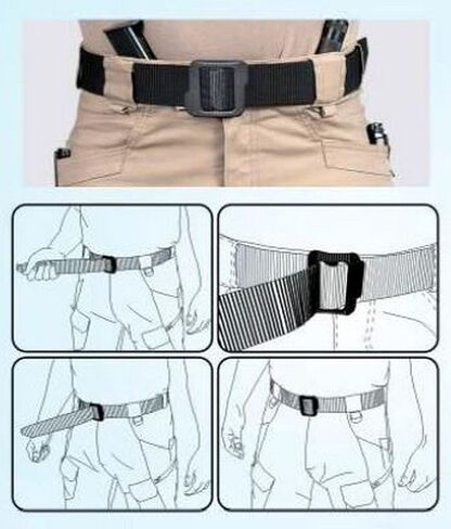 التكتيكية العقرب والعتاد 1.5 بوصة Riggers طبقة مزدوجة حزام النايلون واجب رجل بندقية حزام - خيارات اللون والحجم in Saudi Arabia