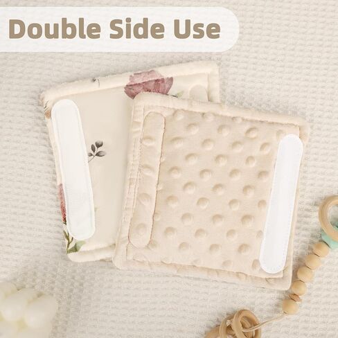 SWESEN Baby Car Seat Strap Covers, Soft Car Seat Strap Shoulder Pads for Baby Girls, Double-Sided Use carseat Straps Covers for Stroller, Car Seats, Pushchair, Florals in Saudi Arabia