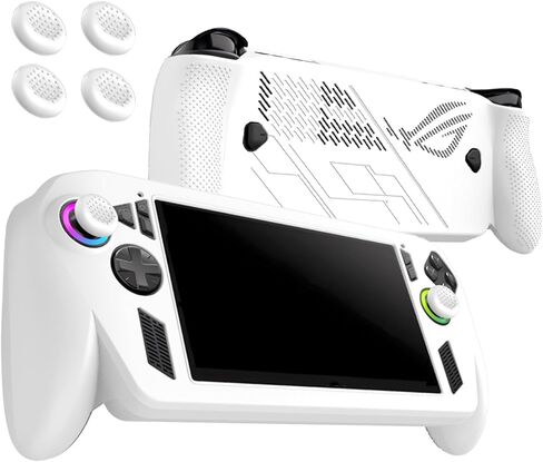 حافظة لجهاز ASUS ROG Xbox Ally/Ally X، غطاء حماية من السيليكون الناعم مناسب للأطفال، مقاوم للصدمات (أسود) in Kuwait