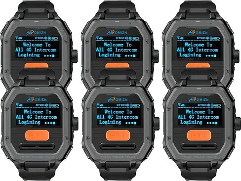 شاهد جهاز Walkie Talkie 4G غير محدود المدى PoC Radios VOX حر اليدين IP65 AES256 الحد من الضوضاء Type-C شحن مجموعتان in Kuwait