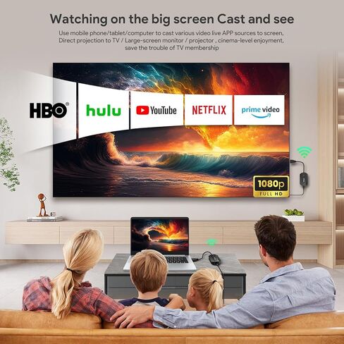 EPISTOLARY Wireless HDMI Transmitter and Receiver, HDMI Extender 165FT Long Range,Plug and Play, Support 2.4/5GHz for Streaming Video/Audio to TV/Monitor/Projector from PC/Camera/Laptop(Black) in Saudi Arabia