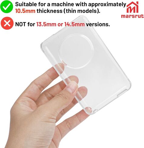 Clear Case Compatible with iPod Video 30GB 2005 / 30GB 2006, iPod Classic 80GB 2007 / 120GB 2008 / 160GB 2009, Plastic Crystal Cover, Hard Shell Protector Accessories, for 10.5mm Thin Machine in Saudi Arabia