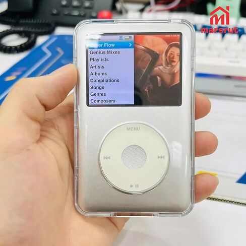 Clear Case Compatible with iPod Video 30GB 2005 / 30GB 2006, iPod Classic 80GB 2007 / 120GB 2008 / 160GB 2009, Plastic Crystal Cover, Hard Shell Protector Accessories, for 10.5mm Thin Machine in Saudi Arabia