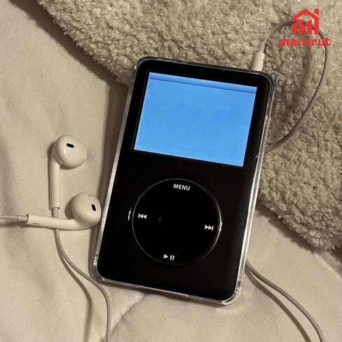 Clear Case Compatible with iPod Video 30GB 2005 / 30GB 2006, iPod Classic 80GB 2007 / 120GB 2008 / 160GB 2009, Plastic Crystal Cover, Hard Shell Protector Accessories, for 10.5mm Thin Machine in Saudi Arabia