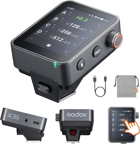 Godox X3 Pro S TTL 2.4GHz Wireless Flash Trigger for Sony Camera | LCD Touchscreen, Flash Transmitter, Built-in Lithium Battery in Saudi Arabia