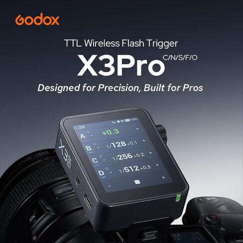 Godox X3 Pro S TTL 2.4GHz Wireless Flash Trigger for Sony Camera | LCD Touchscreen, Flash Transmitter, Built-in Lithium Battery in Saudi Arabia