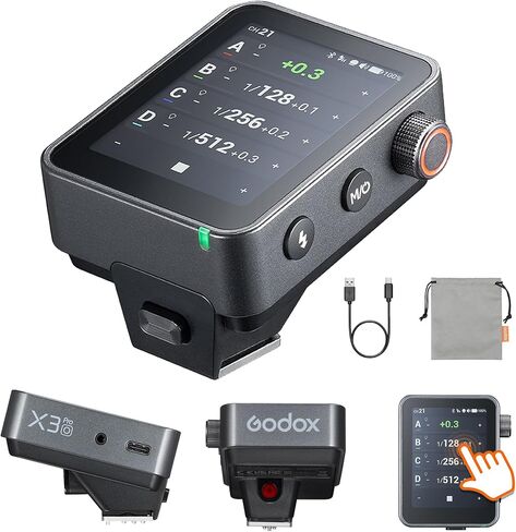 Godox X3 Pro S TTL 2.4GHz Wireless Flash Trigger for Sony Camera | LCD Touchscreen, Flash Transmitter, Built-in Lithium Battery in Saudi Arabia