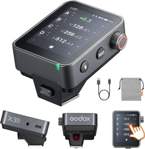 Godox X3 Pro S TTL 2.4GHz Wireless Flash Trigger for Sony Camera | LCD Touchscreen, Flash Transmitter, Built-in Lithium Battery in Saudi Arabia