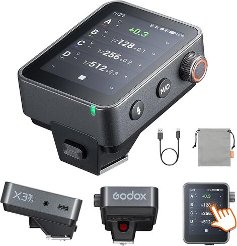 Godox X3 Pro S TTL 2.4GHz Wireless Flash Trigger for Sony Camera | LCD Touchscreen, Flash Transmitter, Built-in Lithium Battery in Saudi Arabia