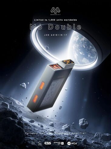 HiFiGo Muse HiFi M6 Double Headphone Amplifier, Portable USB C DAC Amps with Vacuum Tube Glow Tube, 4.4mm/3.5mm Dual Outputs with for for Phones/PC/Laptops in Saudi Arabia