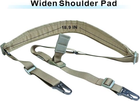 حبال بندقية رينجر الخضراء، وسادة كتف ناعمة 2 نقطة حبال لبندقية الصيد في الهواء الطلق in Kuwait