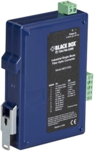 صندوق أسود صناعي DIN Rail RS-232/RS-422/RS-485 مشغل ألياف، وضع فردي - 1 × منافذ SC - لا - قابل للتركيب على السكك الحديدية - MED102A in Kuwait